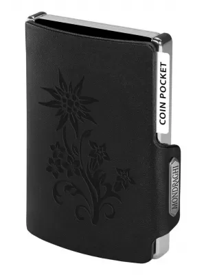 Denarnica MONDRAGHI Silhouette Edelweiss ČRNA