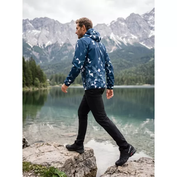  Moška vrhunska softshell jakna ALTISPORT VOJ/ALM108JACK01 MORNARSKO MODRA/BELA 