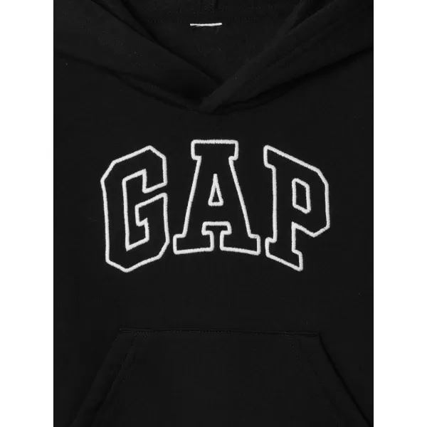  Otroški pulover GAP LOGO PULLOVER HOODIE 824091-00 PRAVA ČRNA 