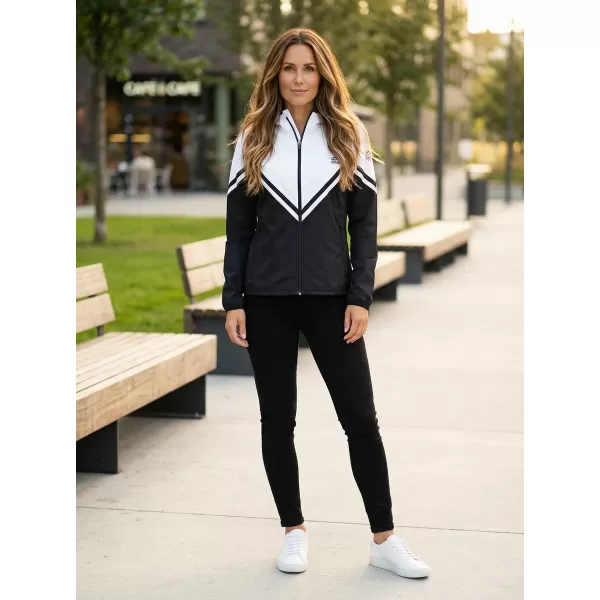 Ženska vrhunska softshell jakna ALTISPORT VOJ/ALW101JACK01 ČRNO-BELO 