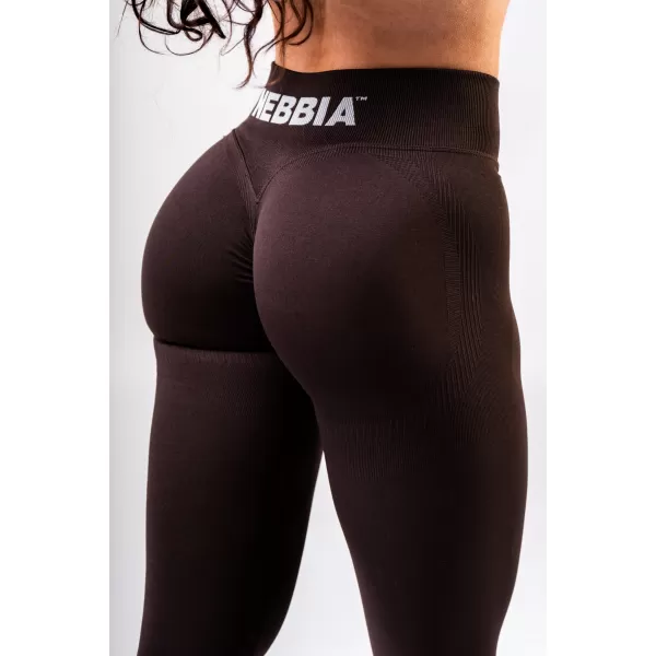  Push-up pajkice z visokim pasom POWER 888 TEMNO RJAVE Nebbia 