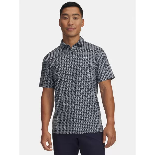  Moška majica s kratkimi rokavi UNDER ARMOUR UA T2G PRINTED POLO 6012304-412 MODRA 