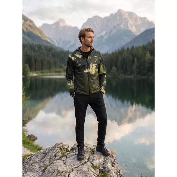  Moška vrhunska softshell jakna ALTISPORT VOJ/ALM125JACK01 MASKA/GRN 