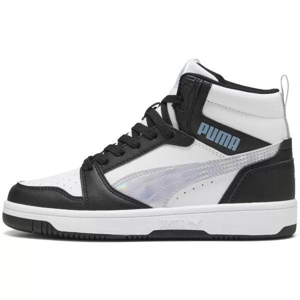  Ženski čevlji PUMA REBOUNDV6MIDSPACEBELLEJR 402768-02 PUMA ČRNA/LILA CRUSH/BELA 