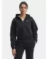Ženski pulover UNDER ARMOUR RIVAL FLC PIPED HZ HOODIE 6003707-005 ČRNA