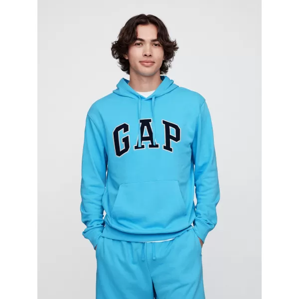  Moški pulover GAP FRENCH TERRY PULLOVER LOGO HOODIE 868460-10 VODNAR 