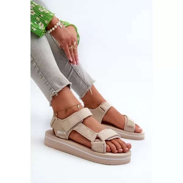  Ženski čevlji BIG STAR NN274A535 BEIGE Big Star Shoes 