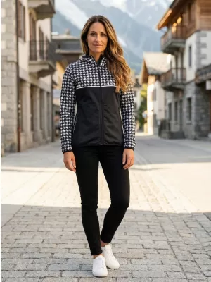 Ženska vrhunska softshell jakna ALTISPORT VOJ/ALW048JACK01 ČRNO-BELO