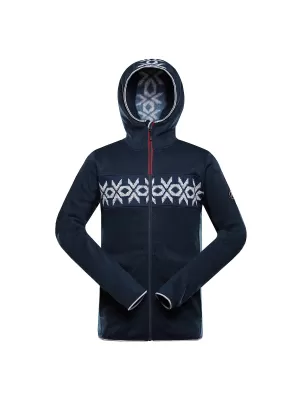 Moški topel pulover ALPINE PRO NORES MODRA