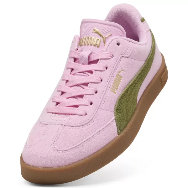  Škornji PUMA CLUB II ERA SUEDE 400717_31 ROZA ŠIMER/OLIVNO ZELENA 