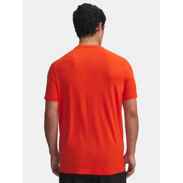  Moška majica s kratkimi rokavi UNDER ARMOUR VANISH SEAMLESS NOVELTY SS 1388129-844 ORANŽNA 