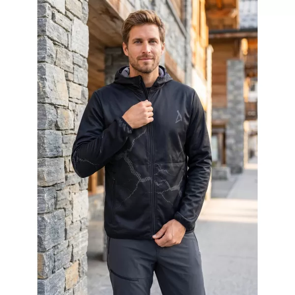  Moška vrhunska softshell jakna ALTISPORT VOJ/ALM129JACK01 ČRNO SIVA 