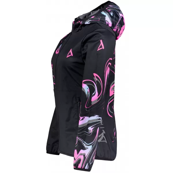 Ženska vrhunska softshell jakna ALTISPORT VOJ/ALW064JACK01 ČRNO ROZA 