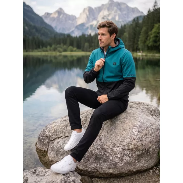  Moška vrhunska softshell jakna ALTISPORT VOJ/ALM051JACK01 KEROZIN/ČRNA 