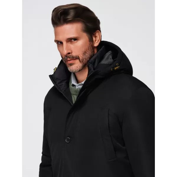  Moška parka OMBRE OM-JAPJ-0287 ČRNA 