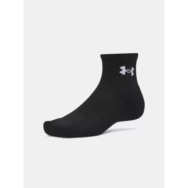  Nogavice UNDER ARMOUR PERFORMANCE COTTON 3P QTR 6009686-008 ČRNA 