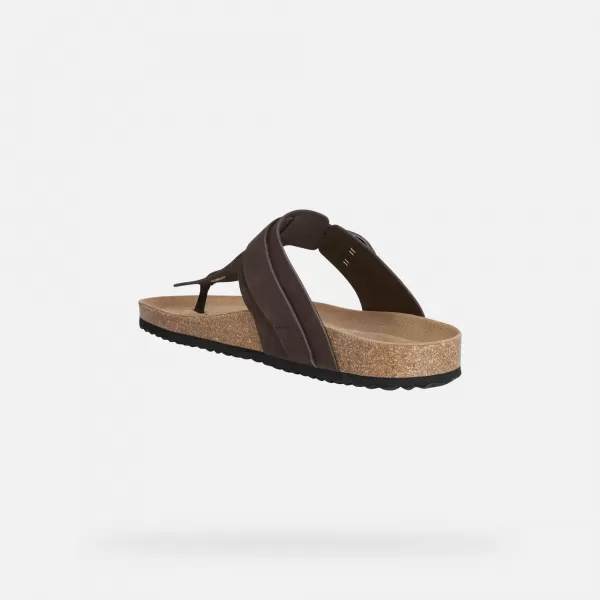  Moški copati GEOX SANDAL GHITA G002573 TEMNO RJAVA 
