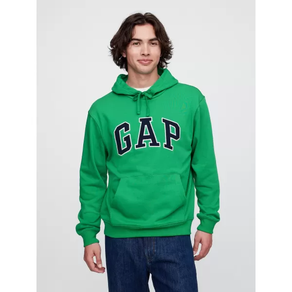  Moški pulover GAP FRENCH TERRY PULLOVER LOGO HOODIE 868460-09 GALANTNO ZELENA 
