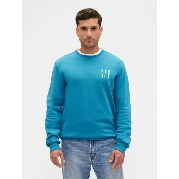  Moški pulover GAP LOGO SWEATSHIRT 645634-17 MODROZELENA SKRILAVEC 