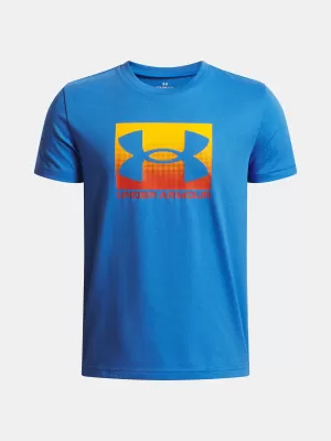 Fantovska majica s kratkimi rokavi UNDER ARMOUR UA B BOXED SPORTS UPDATE SS 1388672-402 MODRA