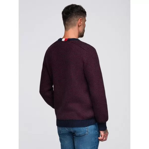  Moški pulover OMBRE OM-SWSW-0122 KOSTANJEVA 