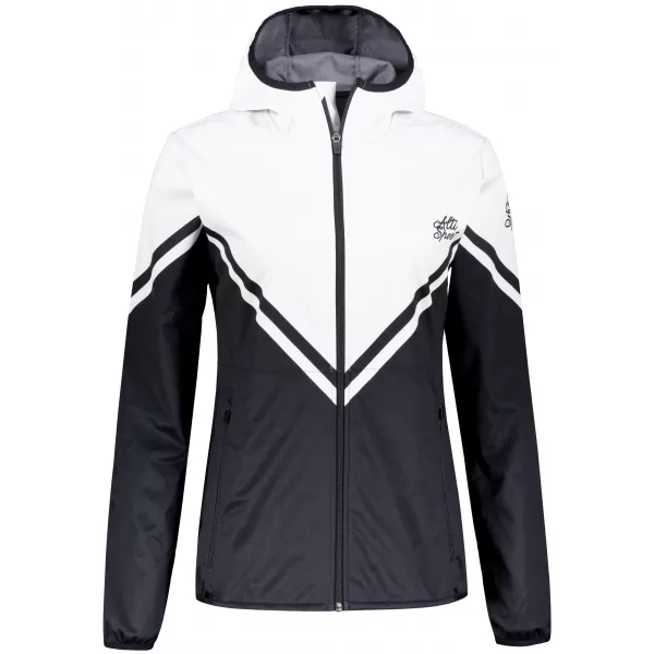  Ženska vrhunska softshell jakna ALTISPORT VOJ/ALW101JACK01 ČRNO-BELO 