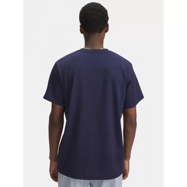  Moška majica s kratkimi rokavi UNDER ARMOUR UA M LOGO EMB HEAVYWEIGHT SS 1373997-411 MODRA 