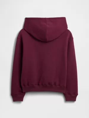 Otroški pulover GAP LOGO HOODIE PULLOVER 839160-00 BORDO LUREX