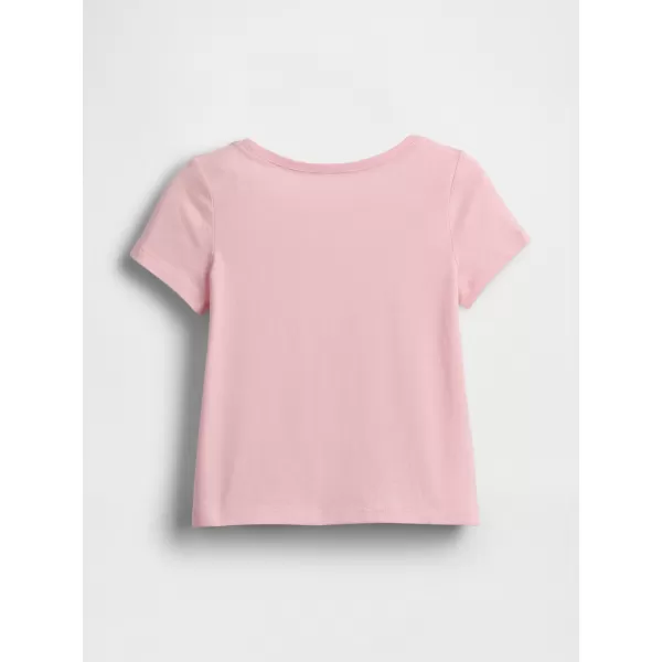  Otroška majica s kratkimi rokavi GAP LOGO TEE 770013-02 ROŽNA MEGLICA 