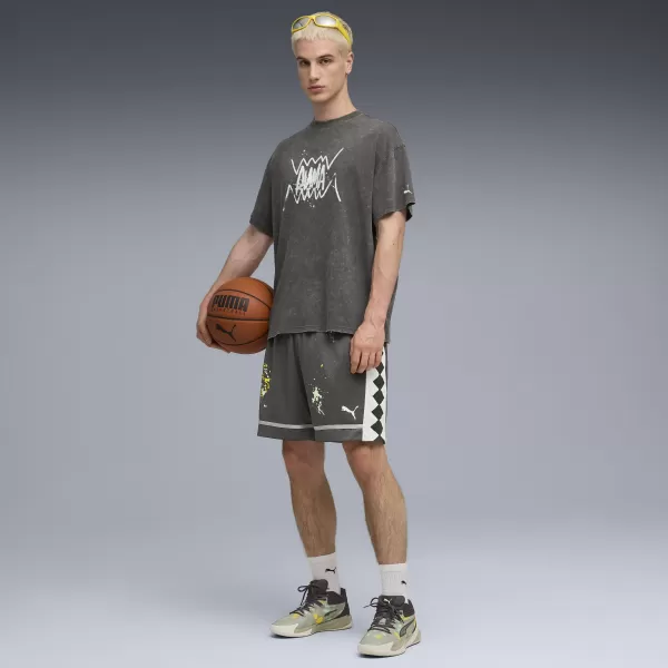  Moške kratke hlače PUMA PITP ALL JAWS 6.5" SHORT 632918-01 TEMNO SIVA 