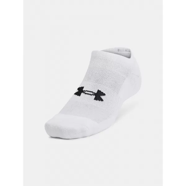  Nogavice UNDER ARMOUR UNISEX UA TC NO SHOW (3 PÁRY) 1386313-100 BELA 