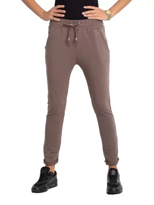 Ženske trenirke BASIC FEEL GOOD RV-DR-3698.08X RJAVA