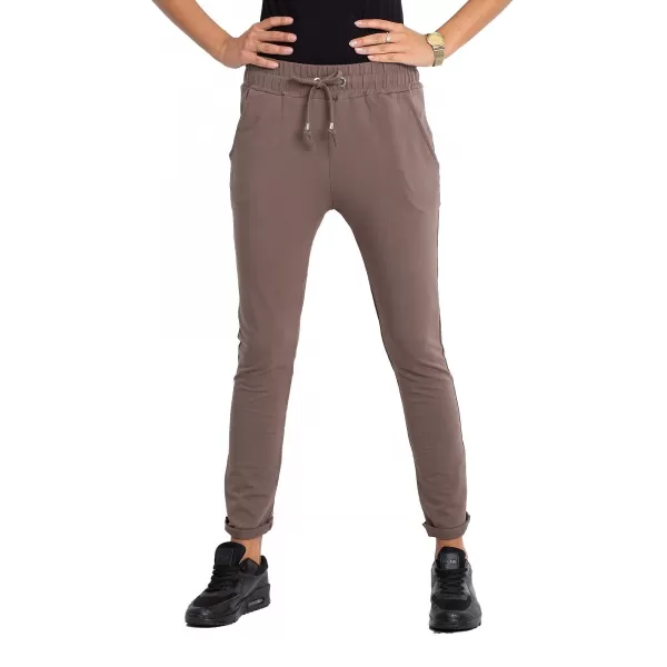  Ženske trenirke BASIC FEEL GOOD RV-DR-3698.08X RJAVA 