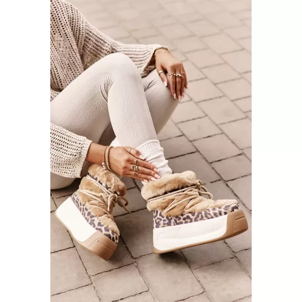  Ženski čevlji BIG STAR OO274A207 BROWN/BEIGE Big Star Shoes 