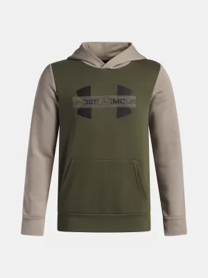 Fantovski pulover UNDER ARMOUR UA RIVAL FLC CBLCK GRPHC HD 6004994-390 ZELENA