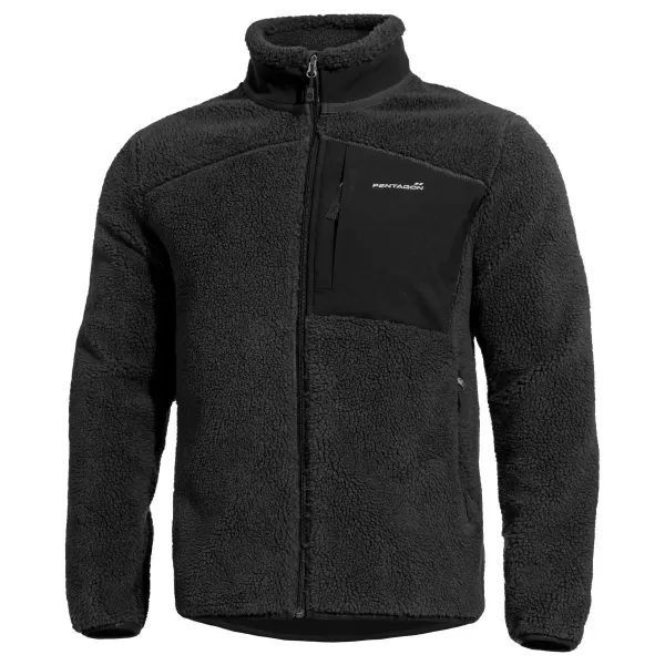  Pulover PENTAGON SUMMIT SHERPA FLEECE K08063 ČRNA 