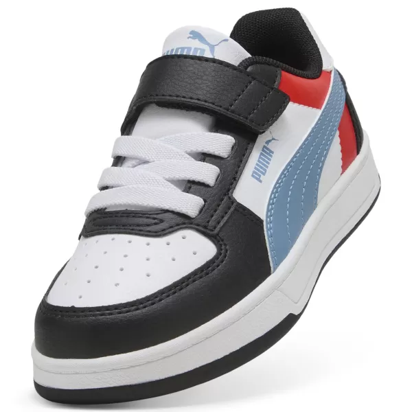  Otroški čevlji PUMA CAVEN 2.0 BLOCK AC+ PS 394462-17 PUMA BELA/HLADNO MODRA/ČRNA 