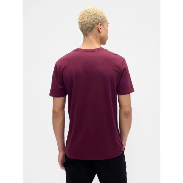  Moška majica s kratkimi rokavi GAP LOGO TEE 570044-48 TOSKANSKO RDEČE 