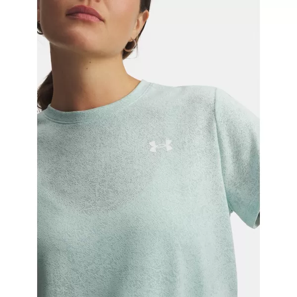  Ženska majica s kratkimi rokavi UNDER ARMOUR TECH PIXELATE SSC 6012302-703 ZELENA 