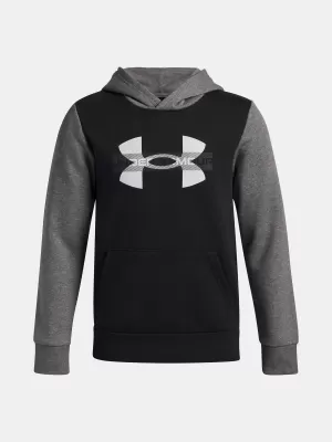 Fantovski pulover UNDER ARMOUR UA RIVAL FLC CBLCK GRPHC HD 6004994-001 ČRNA