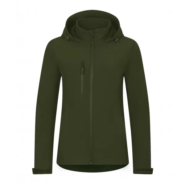  Ženska softshell jakna ALTISPORT NoPrint NP/ALW945 VOJAŠKI 