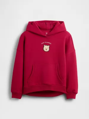 Otroški pulover GAP LOGO HOODIE PULLOVER 847141-02 SLED