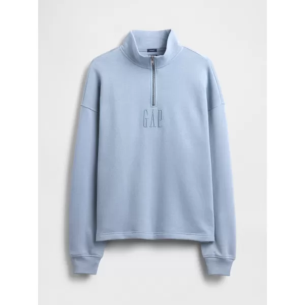  Pulover GAP CORP LOGO HALF ZIP 873446-01 SONČNO SIVA 