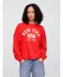 Ženski pulover GAP LOGO SWEATSHIRT 769308-01 PLAKAT RDEČ