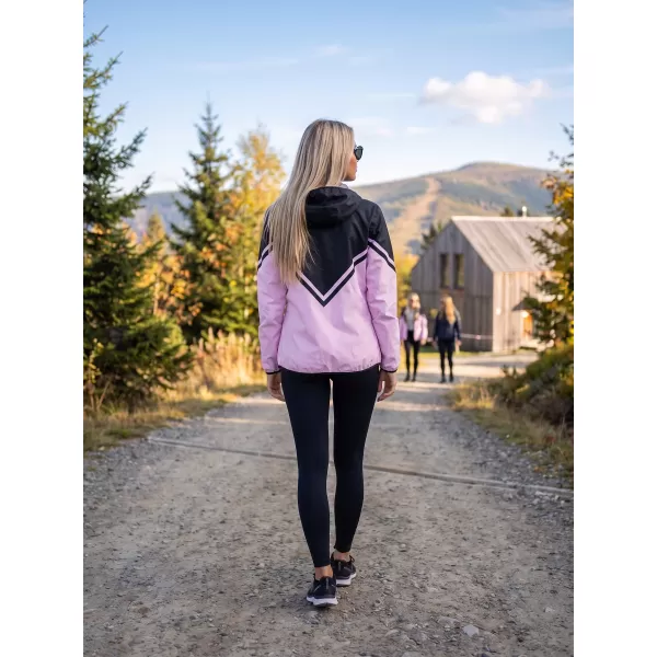  Ženska vrhunska softshell jakna ALTISPORT VOJ/ALW101JACK01 ROŽNATO ČRNA 