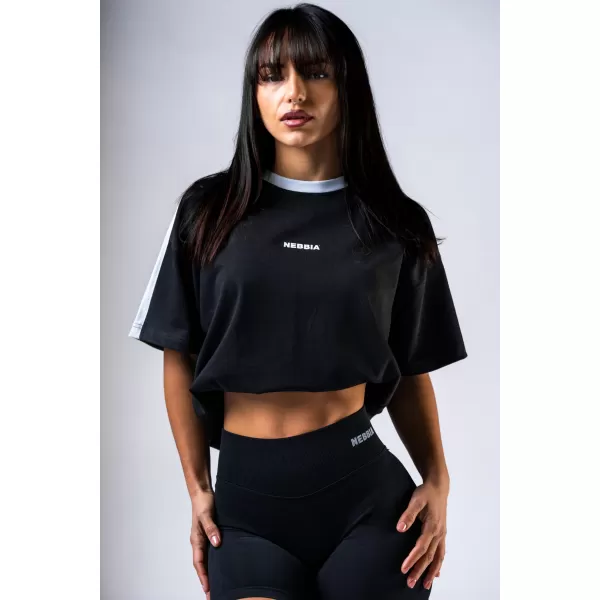  Majica sproščenega kroja POWER 894 BLACK Nebbia 