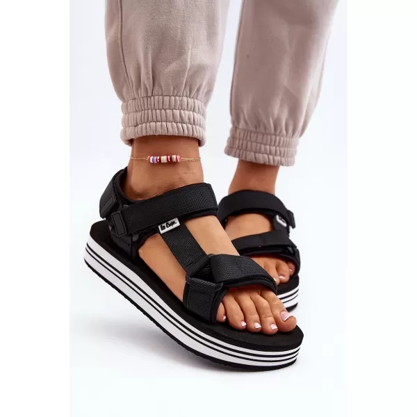  Ženske sandale LEE COOPER LCW-24-05-2753L ČRNO/BELO 