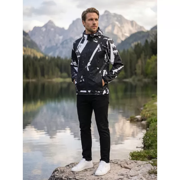  Moška vrhunska softshell jakna ALTISPORT VOJ/ALM079JACK01 ČRNO-BELO 