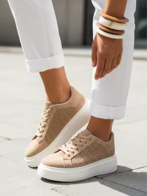 Ženski čevlji DSTREET ZY1373 KAKI