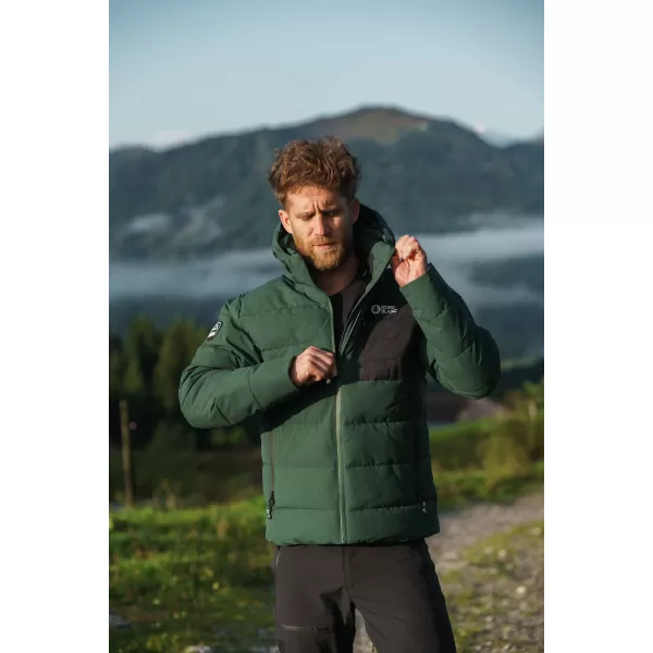  Moška zimska jakna NORDBLANC BRAMBLE NBWJM8258 TEMNO ZELENA 
